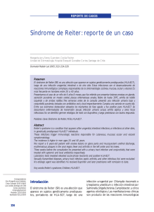 Síndrome de Reiter: reporte de un caso