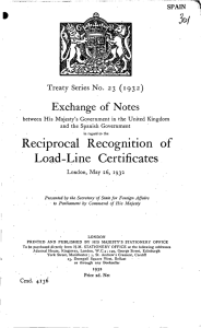 Exchange of Notes - UK Treaties Online