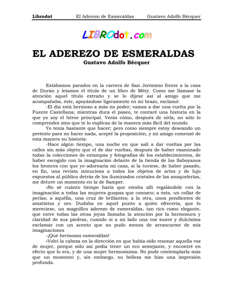 Aderezo De Esmeraldas