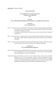 LEY Nº 96¡Error! Marcador no definido. DE VIDA SILVESTRE EL