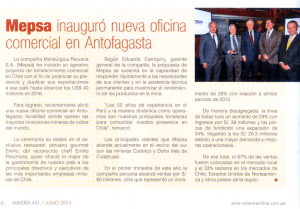 Mepsa inauguró nueva oﬁcina comercial en Antofagasta