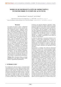 Modelos de representación de imprecisión e incertidumbre en