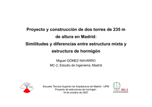 Proyecto y construcción de dos torres de 235 m de altura en Madrid