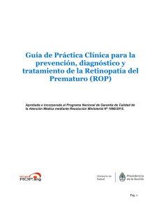 Guía de Práctica Clínica para la prevención, diagnóstico y