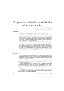 Proyecto de clasificación de los ladrillos refractarios de sílice