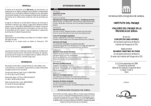 INSTITUTO DEL PAISAJE - Fundacion Duques de Soria