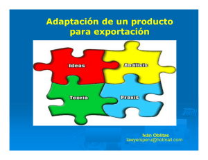 Adaptación de un producto para exportación Iván Oblitas