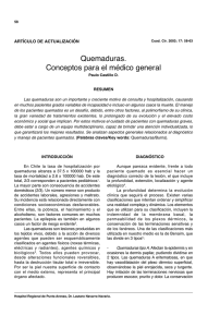 Quemaduras: Conceptos para el médico general