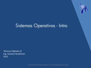 Sistemas Operativos - Universidad Tecnológica Nacional