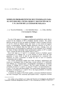 modelos probabilísticos multinomiales para el estudio del ceceo
