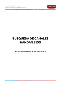 BÚSQUEDA DE CANALES HANDAN 8100