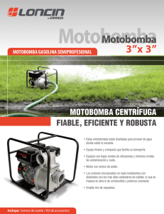 Motobomba 3”x 3”