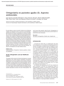 Ortogeriatría en pacientes agudos (I). Aspectos asistenciales