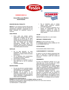 KONKER 9500 K-A Arena Sílice para Mortero Autonivelante