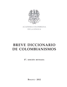 breve diccionario de colombianismos
