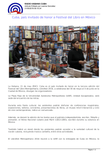 Cuba, país invitado de honor a Festival del Libro en México