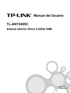 Manual del Usuario TL-ANT2405C - TP-Link
