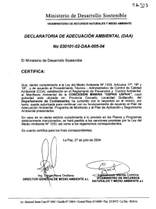 Page 1 A-32 Ministerio de Desarrollo Sostenible VCEMINISTERIO