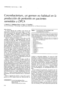 Corynebacterium, un germen no habitual en la
