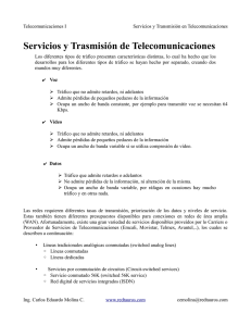 Servicios y Trasmisión de Telecomunicaciones