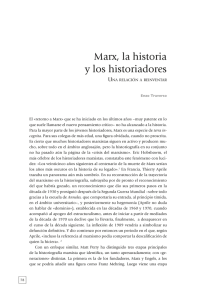 Marx, la historia y los historiadores