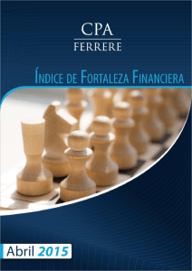 Índice de Fortaleza del Sistema Financiero Abril 2015