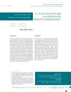 La Acción Penal Privada y la afectación de derechos fundamentales*