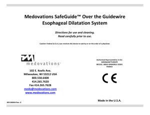 Medovations SafeGuide™ O Esophageal Dilatat dovations