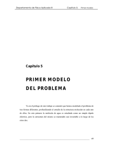 Capítulo 5 PRIMER MODELO DEL PROBLEMA
