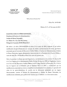 Page 1 SHCP SECRETARÍA DE HACIENDA Y CRÉDITO PÚBLICO