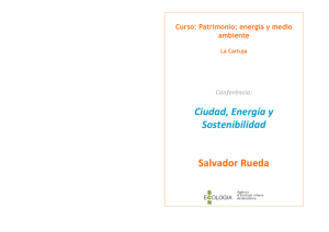 Ciudad, energía y sostenibilidad. Salvador Rueda