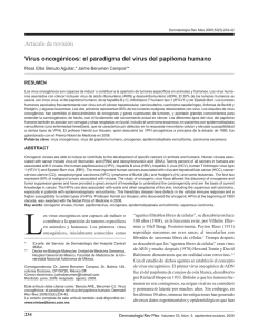 Virus oncogénicos: el paradigma del virus del