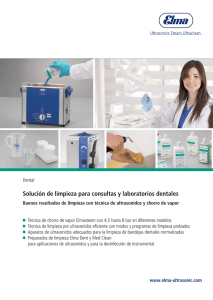 Solución de limpieza para consultas y laboratorios dentales