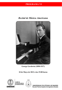 Recital de Música Americana - Universidad Politécnica de Madrid