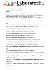 Bibliografia del fons especial - Blogs de l`Ajuntament de Granollers