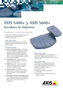 AXIS 5400+ y AXIS 5600+