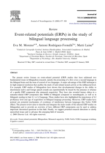 Event-related potentials (ERPs)