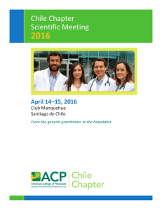 Chile Chapter Scientific Meeting
