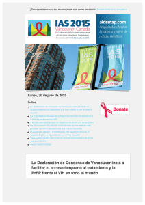 La Declaración de Consenso de Vancouver insta a