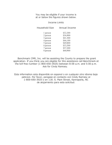 You may be eligible if your income is at or below the figures shown