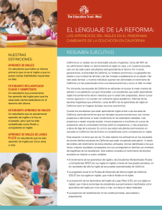 EL LENguAjE dE LA rEformA - The Education Trust
