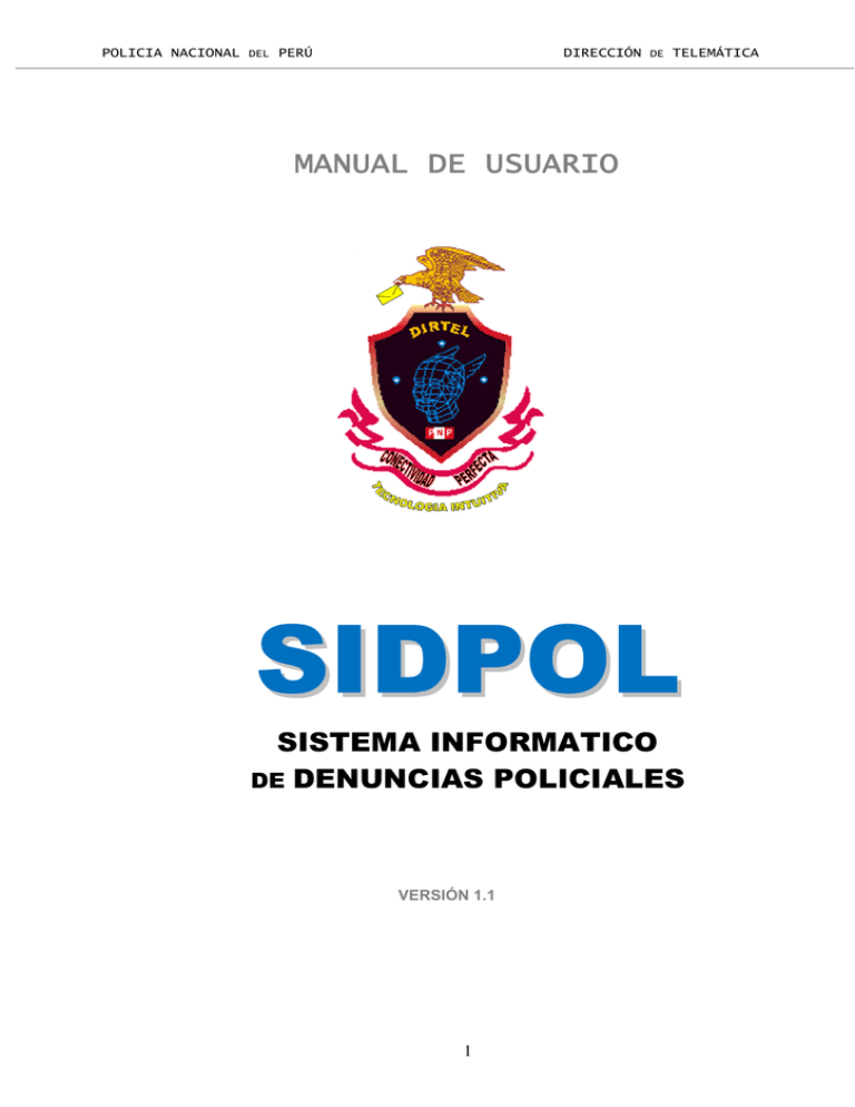 Manual De Usuario - Denuncias