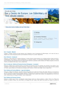 Sur y Centro de Europa: Las Dolomitas y el Tirol