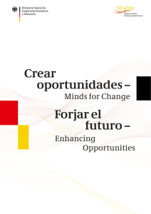 Crear Oportunidades - Minds for Change. Forjar el futuro