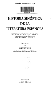 historia sinóptica literatura española