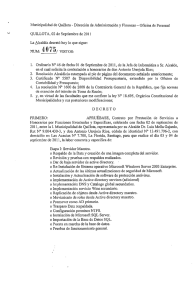 Page 1 Municipalidad de Quillota - Dirección de Administración y