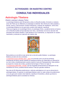 CONSULTAS INDIVIDUALES Astrología Tibetana