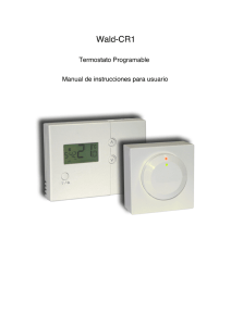 Page 1 Page 2 Termostato programable RF tipo Wald
