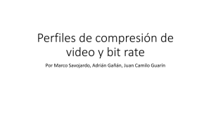 Perfiles de compresión de video y bit rate
