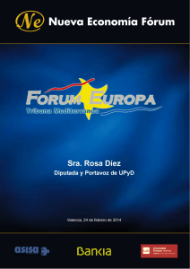 Sra. Rosa Díez - Nueva Economía Fórum